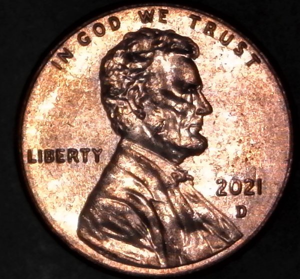 2021-D-Lincoln-Shield-Cent-With-DDR-On-Vertical-Stripes-Of-Shield